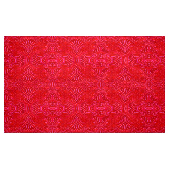 Rote Abstrakte Muster Stoff (Fat Quarter (45,7 x 55,9 cm))