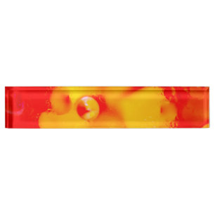 Rote Abstraktion Namensplakette