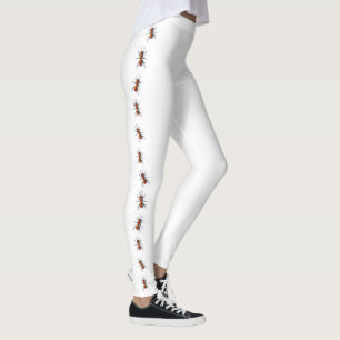 Rote Ameisen krabbeln die Beine Leggings