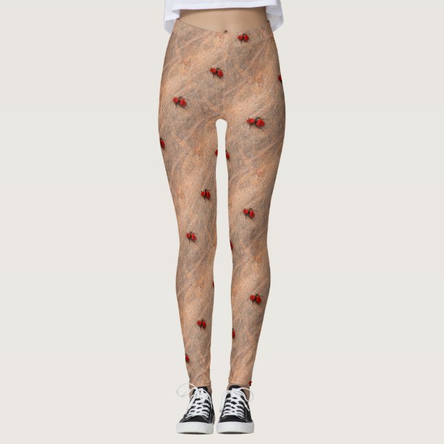 rote Ameisen Leggings (Vorderseite)