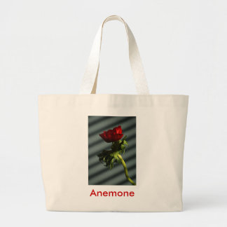 Rote Anemone Jumbo Stoffbeutel
