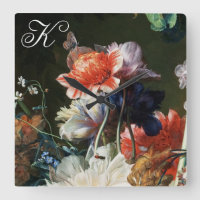 ROTE ANEMONEN, WEISSE BLUME, BAKERFLY-MONOGRAMM