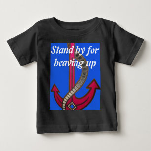 Rote Ankerkunst Print Baby T-shirt