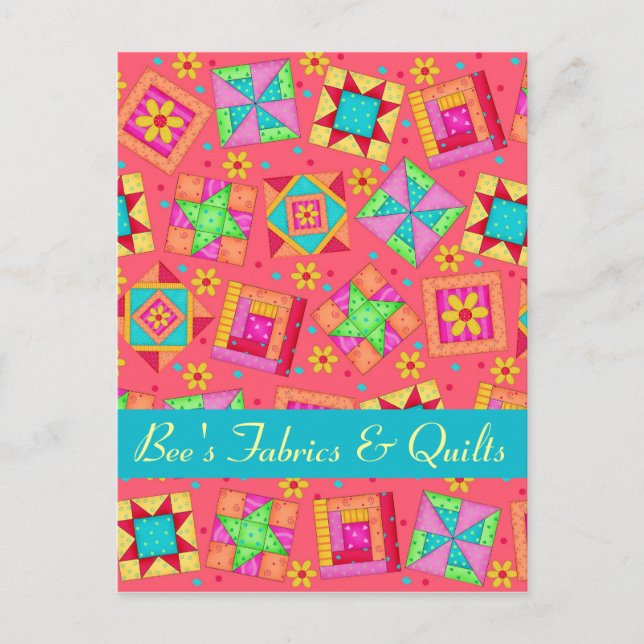 Rote Ankündigungspostkarte (Vorderseite)