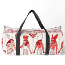 Rote antike Druck-Tasche