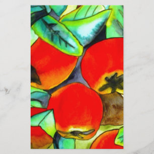 Rote Äpfel Aquarellmalerei