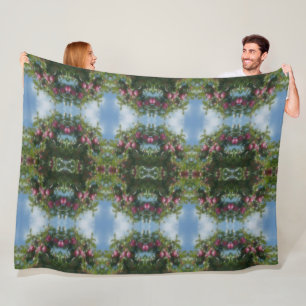 Rote Äpfel auf Baummalerei Abstrakt Fleecedecke