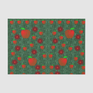 Rote Äpfel aus Zierpapier Seidenpapier