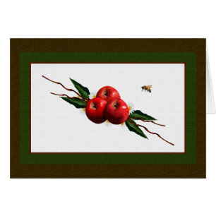 Rote Äpfel mit Aquarellfarbe