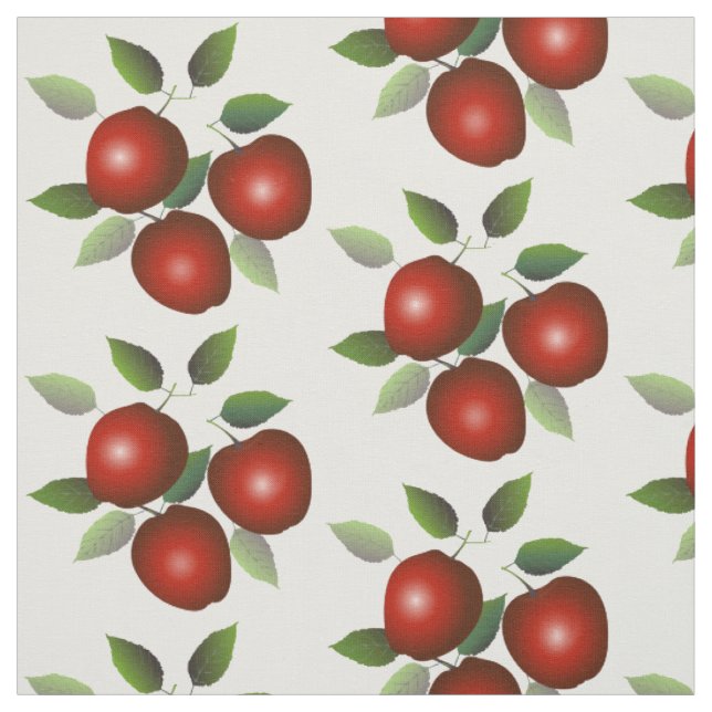 Rote Äpfel Obst Stoff (Muster)