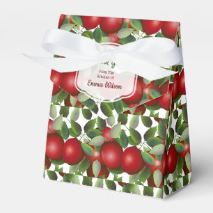 Rote Äpfel Obstkonservierung Geschenk Geschenkschachtel