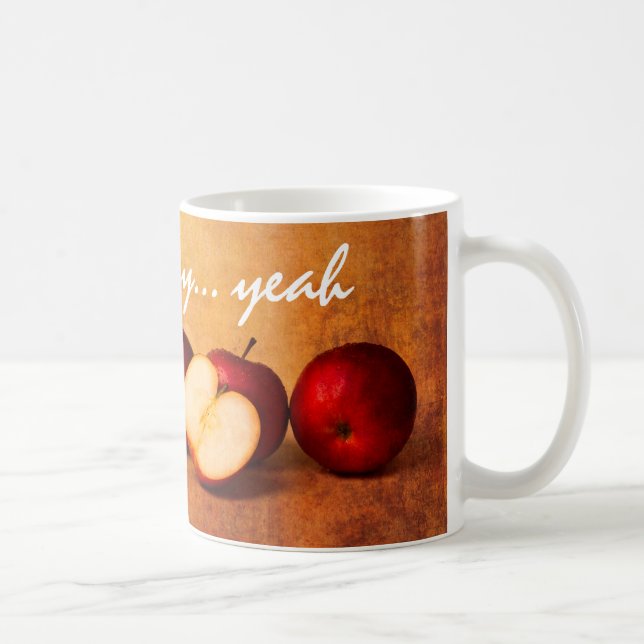 Rote Äpfel Stillleben Kaffeetasse (Rechts)