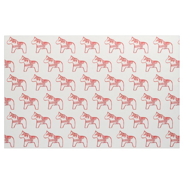 Rote Arbeit Pferdefabrik Stoff (Fat Quarter (45,7 x 55,9 cm))