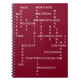 Rote Archäologie und Anthropologie - Kreuzworträts Notizblock
