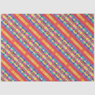 rote Armbanduhren, Streifen und farbige Pixel Seidenpapier