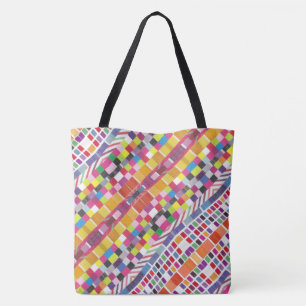 Rote Armbanduhren und farbige Pixel-Beutel Tasche