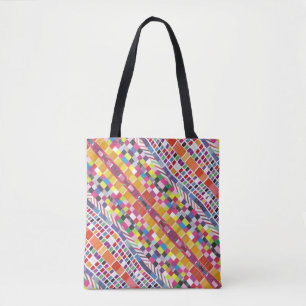 Rote Armbanduhren und farbige Pixel Tasche