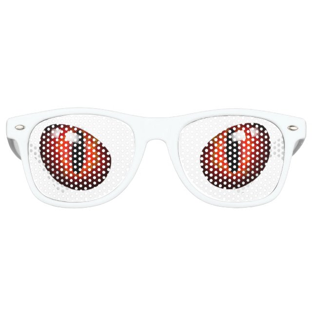 Rote Augen der Tiere Partybrille (Vorderseite)