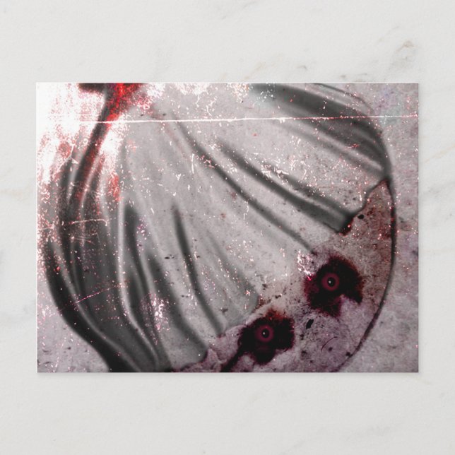 Rote Augen Postkarte (Vorderseite)