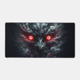 Rote-Augen-Rauch-Mauspad Schreibtischunterlage
