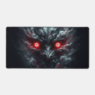 Rote-Augen-Rauch-Mauspad Schreibtischunterlage