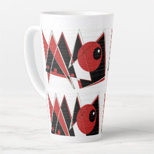 Rote Augen sehen große Tasse
