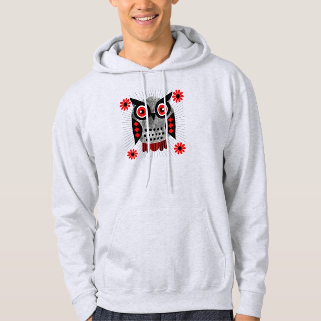 Rote Augen Sentinel Hoodie (Vorderseite)
