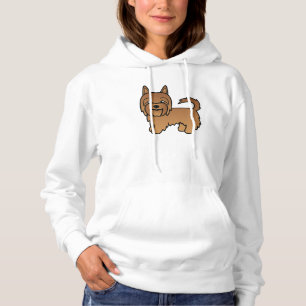 Rote Australische Terrier-Hund-Illustration Hoodie