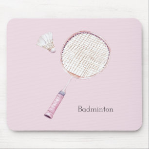 Rote Badminton-Sportarten Mousepad