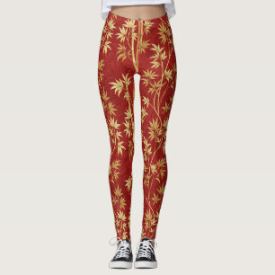 Rote Bambus-Ostasiatisch (1) Leggings