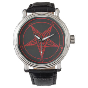 Rote Baphomet Uhr