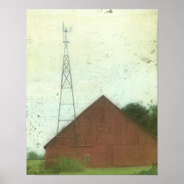 Rote Barkunst Poster (Vorne)