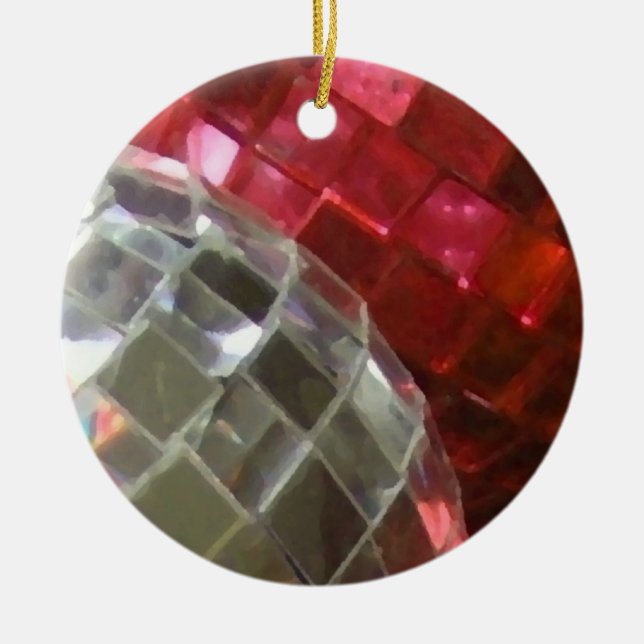 Rote Baubles Dekoration (Vorne)