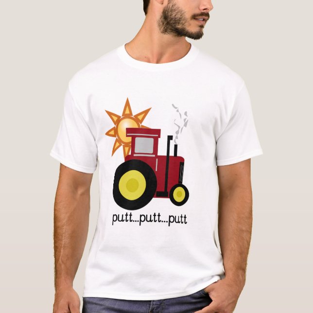 Rote Bauernhof-Traktor-T - Shirts und Geschenke (Vorderseite)