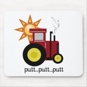 Rote Bauernhof-Traktor-T - Shirts und Geschenke Mousepad