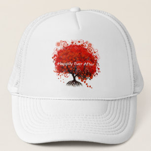 Rote Baum Hochzeit T-Shirts, Geschenke, Aufkleber  Truckerkappe