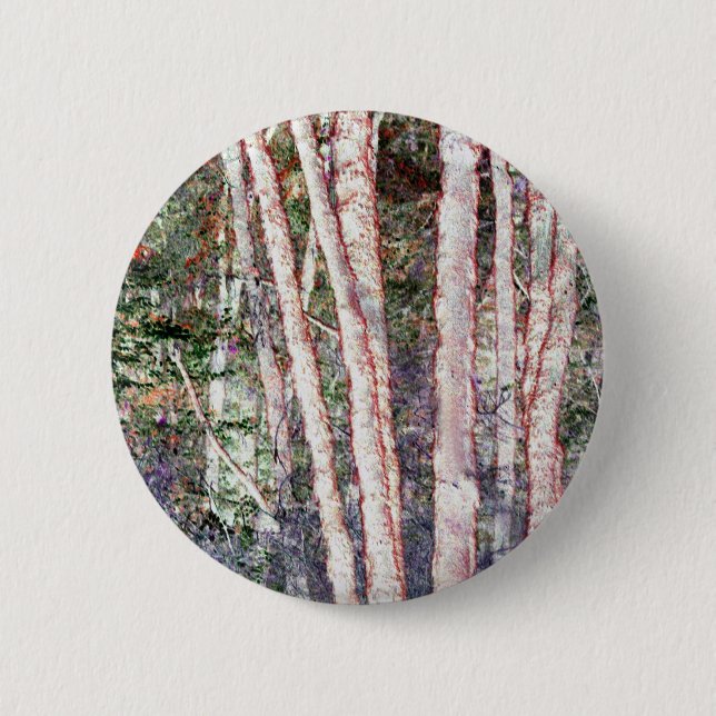 Rote Bäume Button (Vorderseite)