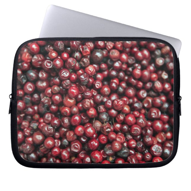 Rote Beeren des Himalaya Laptopschutzhülle (Vorderseite)
