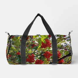 Rote Beeren Duffle Bag