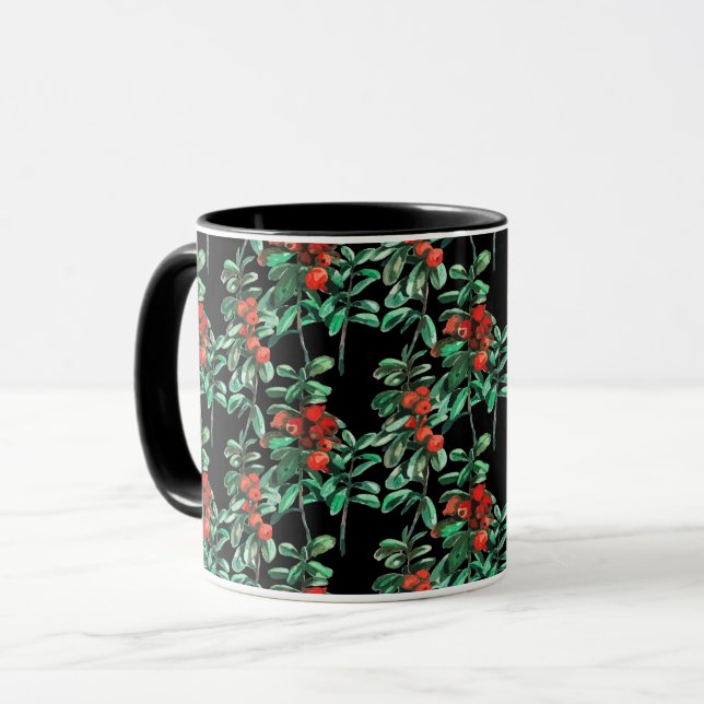 Rote Beeren, Longonbeeren Tasse (Vorderseite Links)