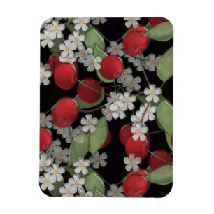 Rote Beeren Magnet