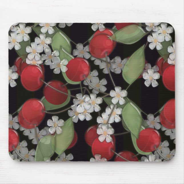 Rote Beeren Mousepad (Vorne)