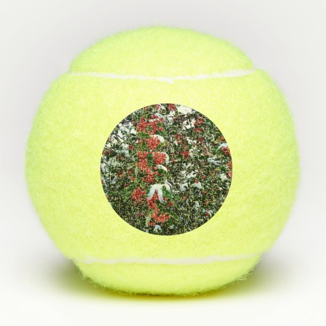 Rote Beeren Tennisbälle (Vorderseite)