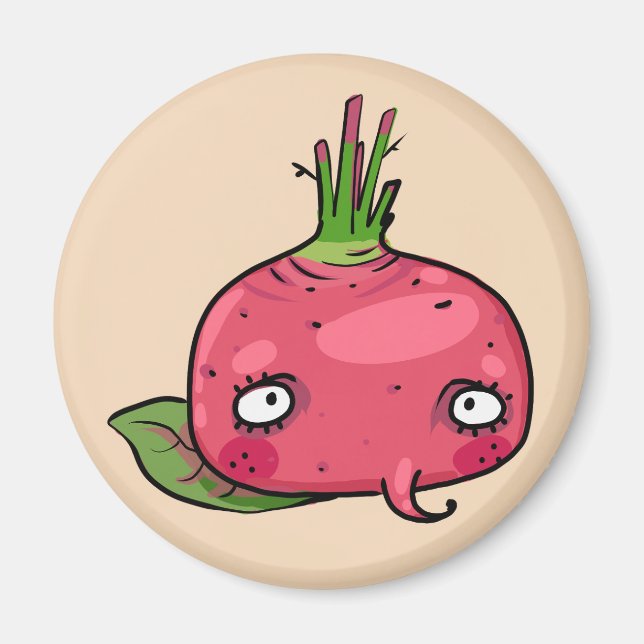 Rote Beete beet Magnet (Vorne)