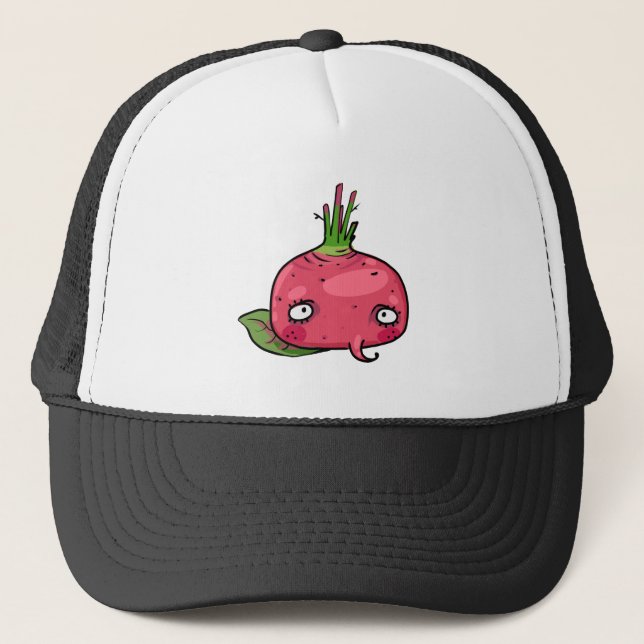 Rote Beete beet Truckerkappe (Vorderseite)