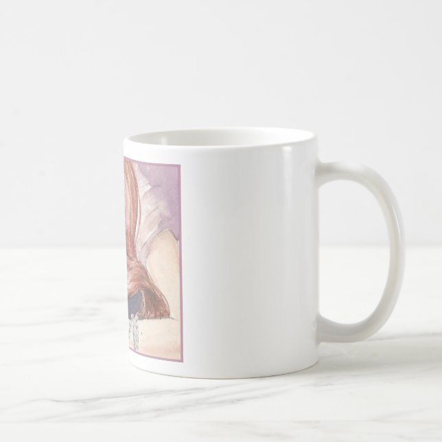 Rote behaarte Prinzessin u. ihre Ratte Kaffeetasse (Rechts)