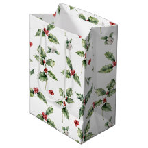 Rote Berries, Mistletoe und Holly-Blätter