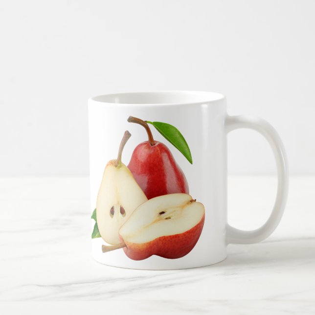 Rote Birnen Kaffeetasse (Rechts)