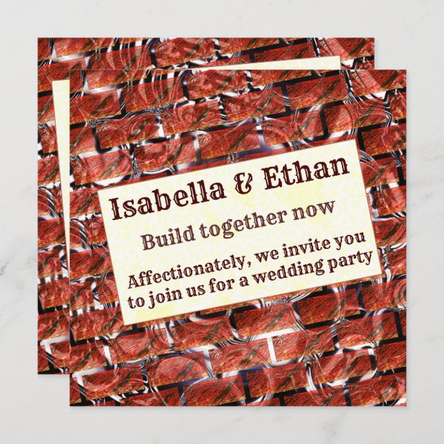 Rote Blasen beim Gittern oder beim Backeneffekt? M Einladung (Vorne/Hinten)