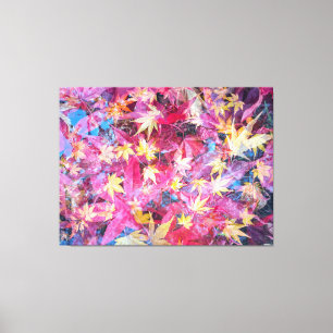 Rote Blätter Leinwanddruck